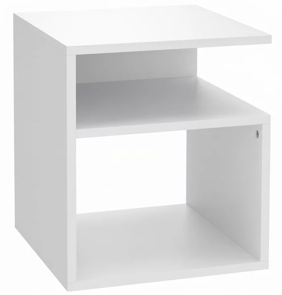 HOMCOM Tavolino Moderno, da Salotto con 3 Ripiani Aperti per Soggiorno, Camera, Studio, Bianco | Aosom Italy