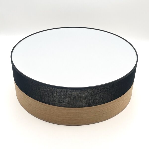 Plafoniera SIRJA WOOD 2xE27/15W/230V diametro 45 cm nero/quercia