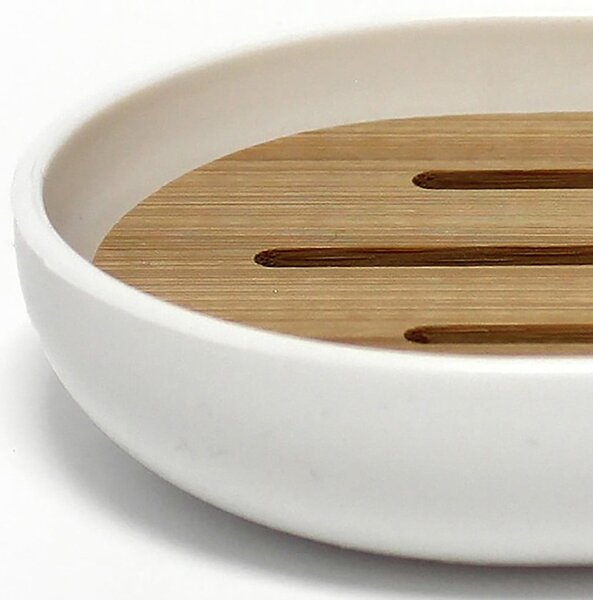 Portasaponetta bianco in plastica Smart – douceur d'intérieur
