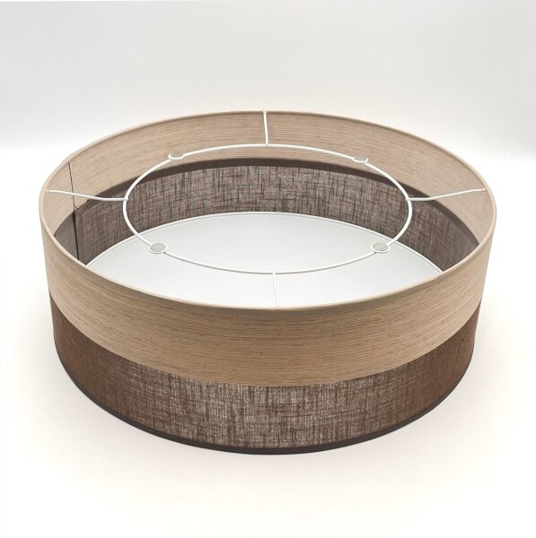 Plafoniera SIRJA WOOD 2xE27/15W/230V diametro 45 cm marrone/quercia