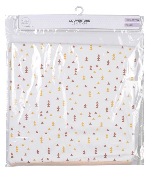 Coperta per bambini bianca in cotone 75x75 cm Forest – Bébé Douceur
