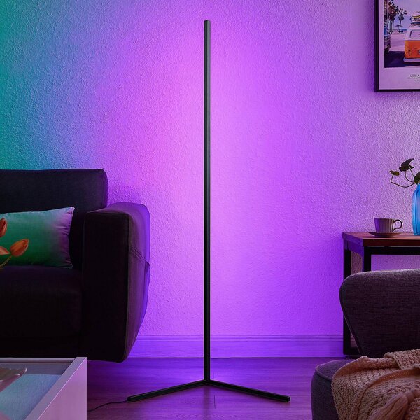 Lindby Jemma piantana LED minimalista RGB