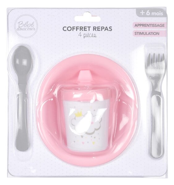 Set da pranzo per bambini in plastica 4 pz Cloud – Bébé Douceur