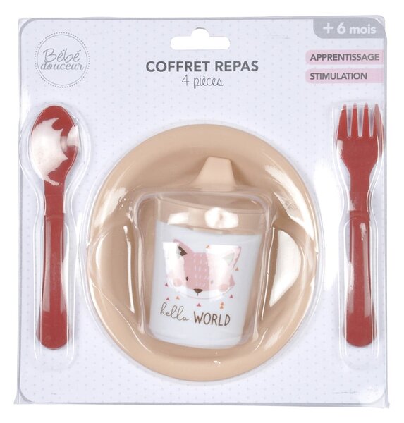 Set da pranzo per bambini in plastica 4 pz Forest – Bébé Douceur