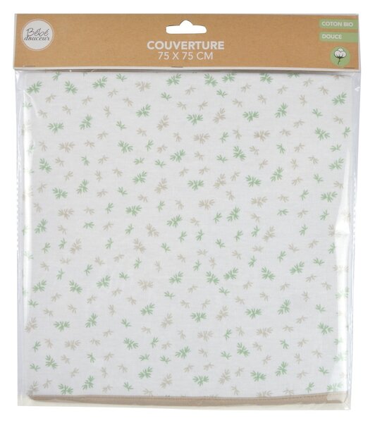 Coperta per bambini bianca in cotone 75x75 cm Koala – Bébé Douceur