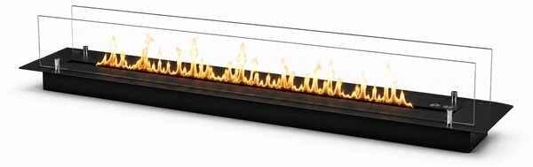 Divina Fire Bruciatore a Incasso per Camino a Bioetanolo Biocamino colore Nero da L 120 - DF1200VBLACK