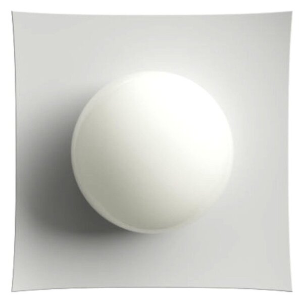 Plafoniera gesso lampadari bartalini arefs 1 gx53 led vetro verniciabile - Lampadari Bartalini Gesso