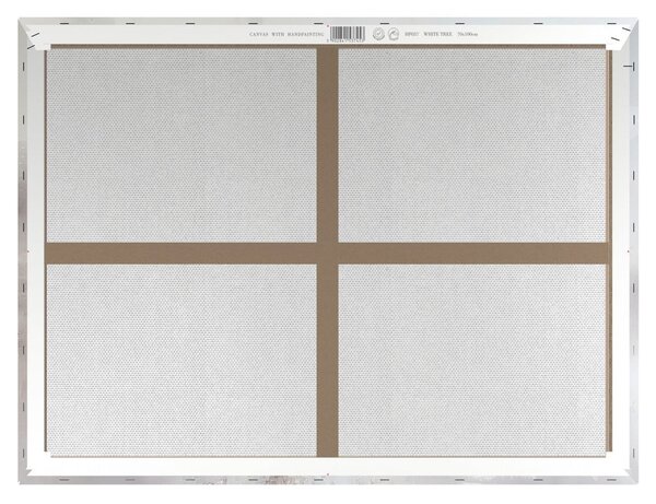 Quadro con elementi dipinti a mano 70x100 cm White Tree – Styler
