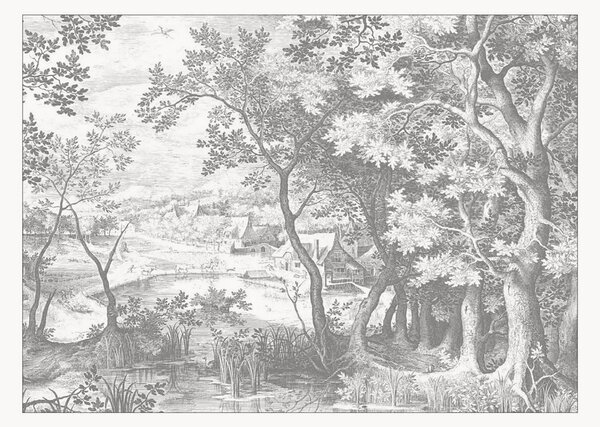 Carta da parati in tessuto non tessuto Engraved Landscapes