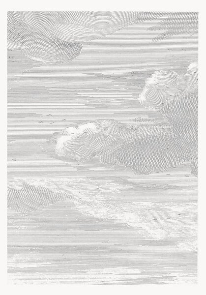 Carta da parati in tessuto non tessuto Engraved Clouds