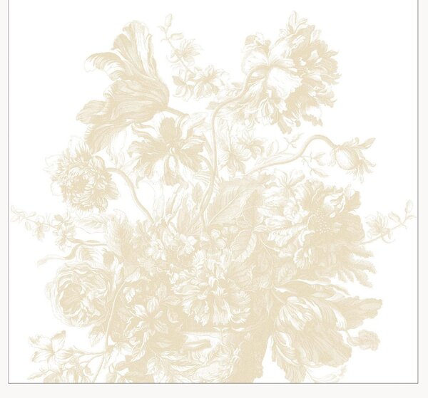 Carta da parati Frans Uyterlinde - Engraved Flowers