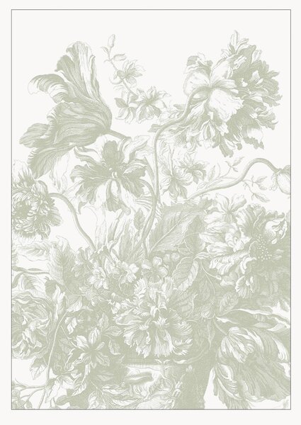 Carta da parati Engraved Flowes
