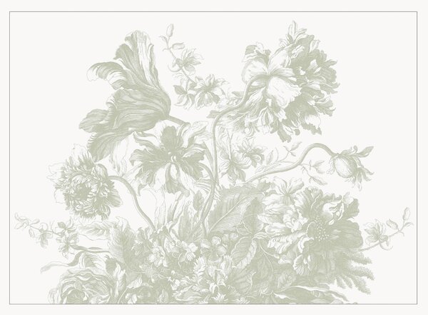 Carta da parati Engraved Flowes