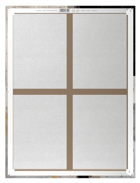 Quadro con elementi dipinti a mano 70x100 cm Jade – Styler