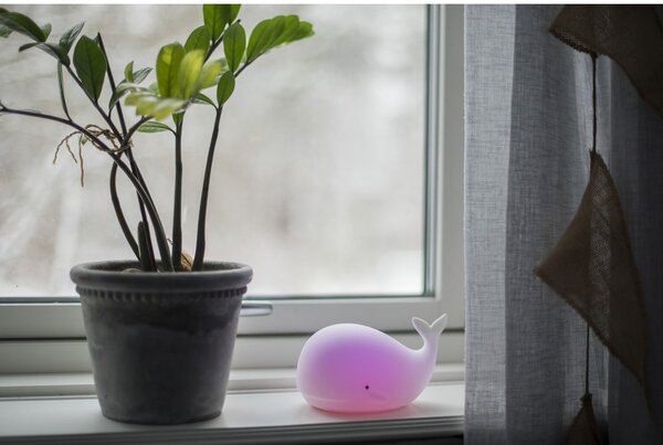 Luce notturna bianca a LED per bambini Whale – Star Trading