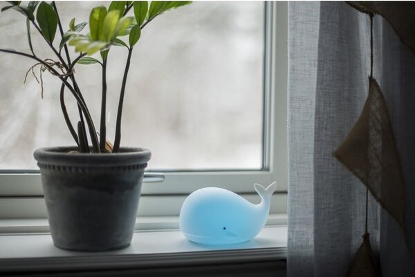 Luce notturna bianca a LED per bambini Whale – Star Trading