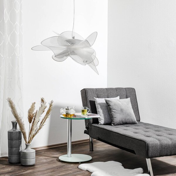 Slamp Lampada a sospensione La Belle Étoile, dimmerabile, Bianco / Opale, Soggiorno / Sala da pranzo, Plastica, Design, Lampada a sospensione