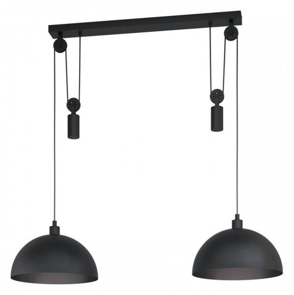 Eglo 43436 - Lampadrio a sospensione con filo WINKWORTH 1 2xE27/40W/230V