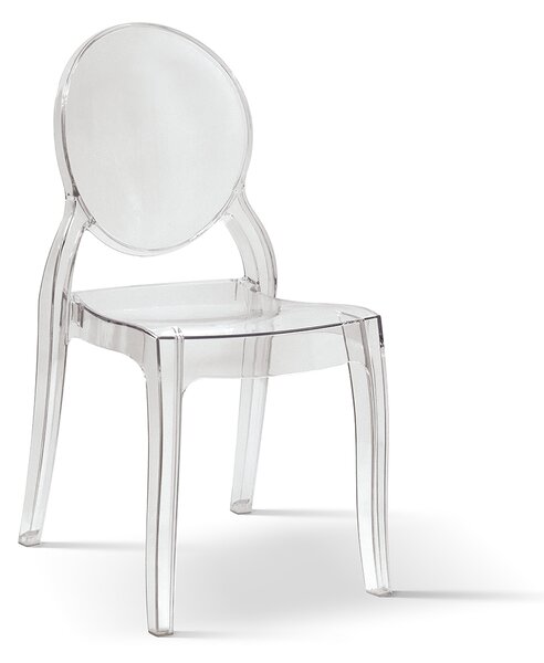 Sedia <b> Laura trasparente </b> <br> <b> set da 4 sedie </b>