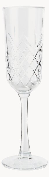 Set di 4 flute da champagne Line