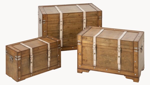 Set di 3 bauli Antique