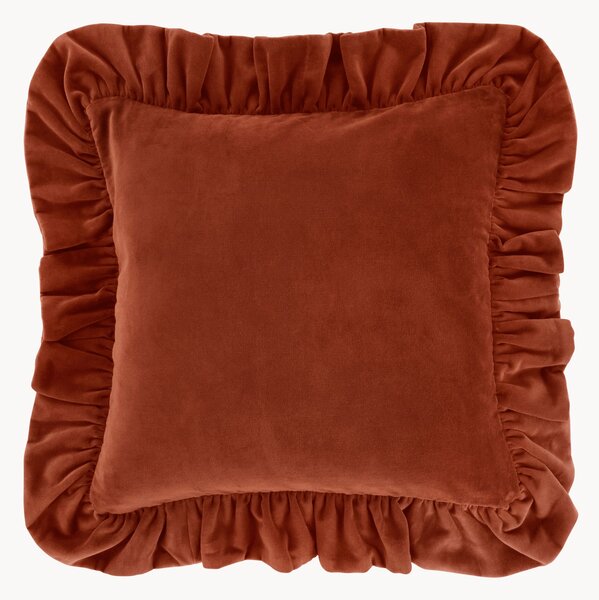 Copricuscino in cotone Frille