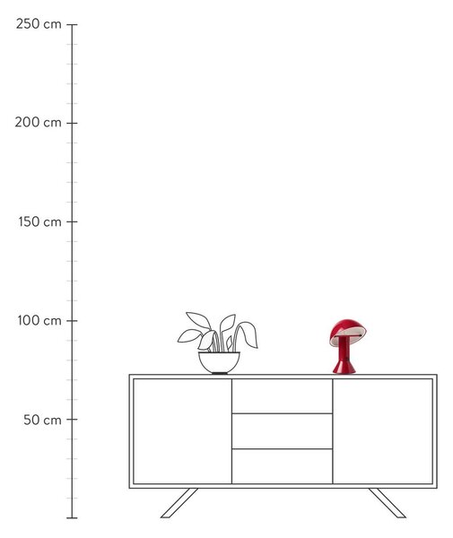 Lampada da tavolo piccola con paralume orientabile Elmetto