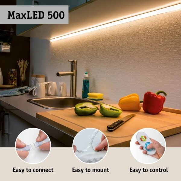 Paulmann 70623 - LED/10W IP44 Striscia da bagno dimmerabile MAXLED 1,5 m 2700-6500K 230V+RC