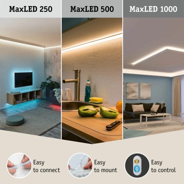 Paulmann 70623 - LED/10W IP44 Striscia da bagno dimmerabile MAXLED 1,5 m 2700-6500K 230V+RC