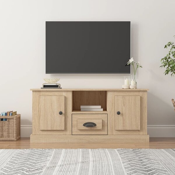 mobile porta tv,mobili tv,porta tv,mobili,porta tv mobile,Mobile Porta TV  Rovere Sonoma 100x40x45 cm in Legno Multistratomobile sotto tv,mobile tv  sospeso,mobile tv moderno,mobile tv alto, : : Elettronica