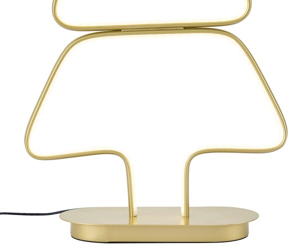 Lampada da tavolo natalizia oro albero di Natale con LED - Arbre