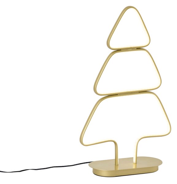 Lampada da tavolo natalizia oro albero di Natale con LED - Arbre