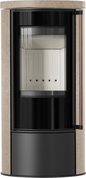 KRATKI ERIK Stufa Ø150 5 5kW GOLD SATIN Chiusura coperchio in Vetroceramica Jatoba