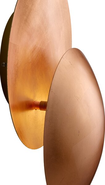 Lampada da parete moderna rame 34,5 cm 2 luci - Sunrise