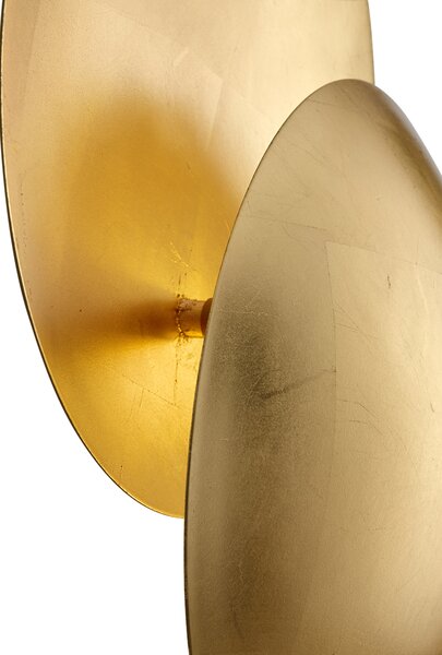 Lampada da parete moderna oro 34,5 cm 2 luci - Sunrise