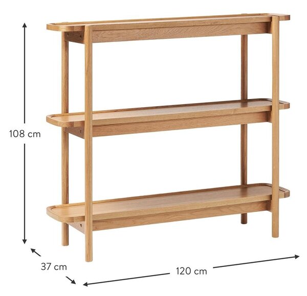 Scaffale basso in legno Libby