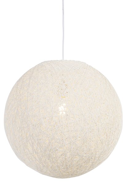 Lampada a sospensione intelligente bianca 45 cm incl. Wifi A60 - Corda