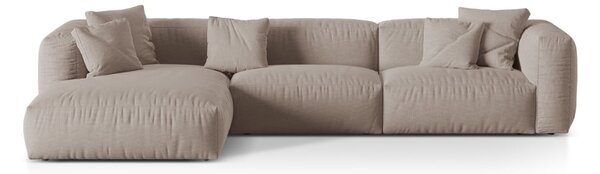 Divano angolare componibile beige (angolo sinistro) Martina - Micadoni Home