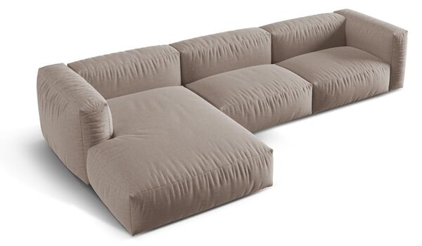Divano angolare componibile beige (angolo sinistro) Martina - Micadoni Home