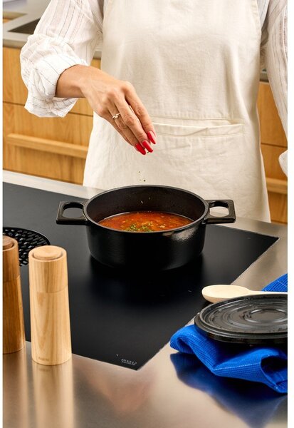 Casseruola in ghisa con coperchio incluso adatta all'induzione 2 l Mattia 3.0 – FABINI