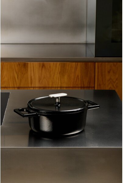 Casseruola in ghisa con coperchio incluso adatta all'induzione 2 l Mattia 3.0 – FABINI