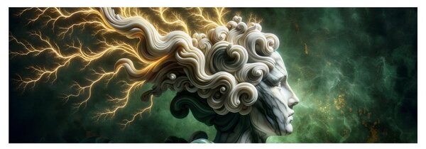 Quadro su tela – Energia della natura nel volto di una donna