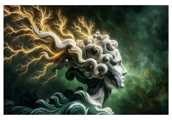 Quadro su tela – Dea della tempesta con forza elettrizzante