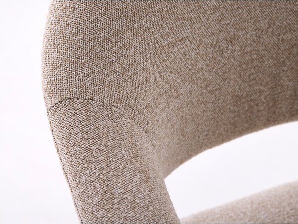 Set di sedie da pranzo beige in rovere massiccio con braccioli 2 pz Elk – Unique Furniture