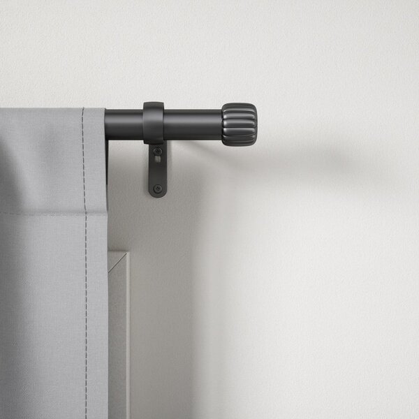 Bastone per tende nero opaco in acciaio regolabile 91 - 168 cm Cleo – Umbra