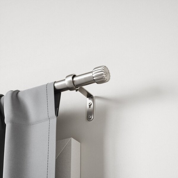 Bastone per tende argentato in acciaio regolabile 91 - 168 cm Cleo – Umbra