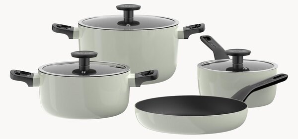 Batteria di pentole con rivestimento antiaderente Glints, set da 7