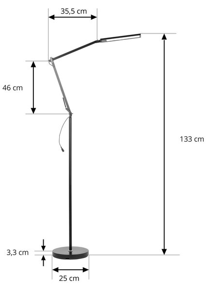 Lindby Zellima LED da scrivania, CCT, dimmerabile