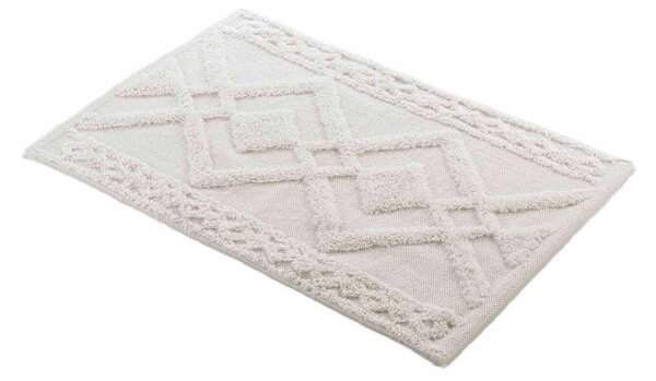 Tappetino per il bagno bianco 50x80 cm Gladis – douceur d'intérieur