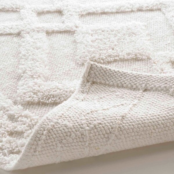 Tappetino per il bagno bianco 50x80 cm Gladis – douceur d'intérieur